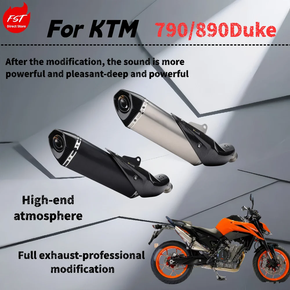 

For KTM 790/890 Duck - Modified tail exhaust pipe - deep, rich and powerful sound