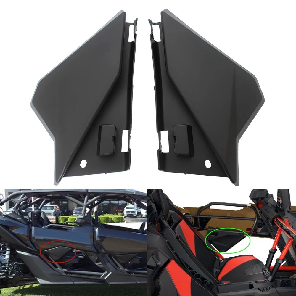 UTV Accessories Rear Lower Door Half Insert Panels ABS Plastic For Can-Am Maverick X3 Max STD XDS 4x4 Turbo R DS RR 2018-2022