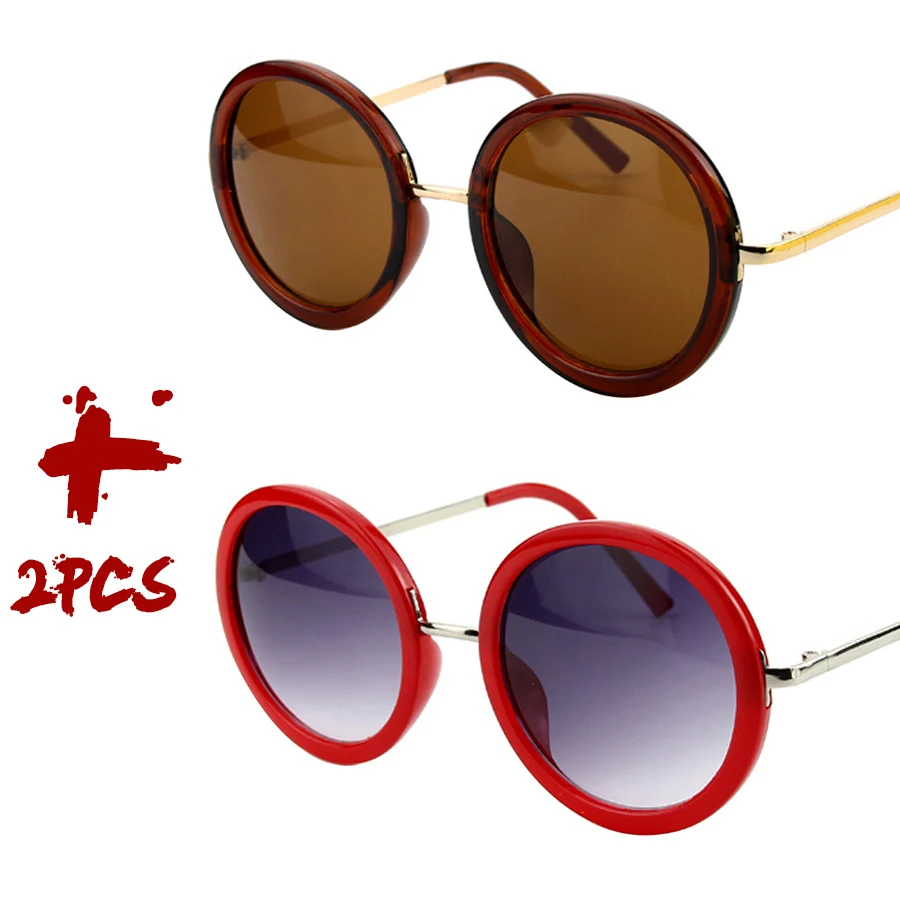 Retro Runde Sonnenbrille Damen Markendesigner Outdoor Reise Fahren Vintage Sonnenbrillen Herren Unisex Mädchen Damen 5 Farben Bestseller – Detail 16