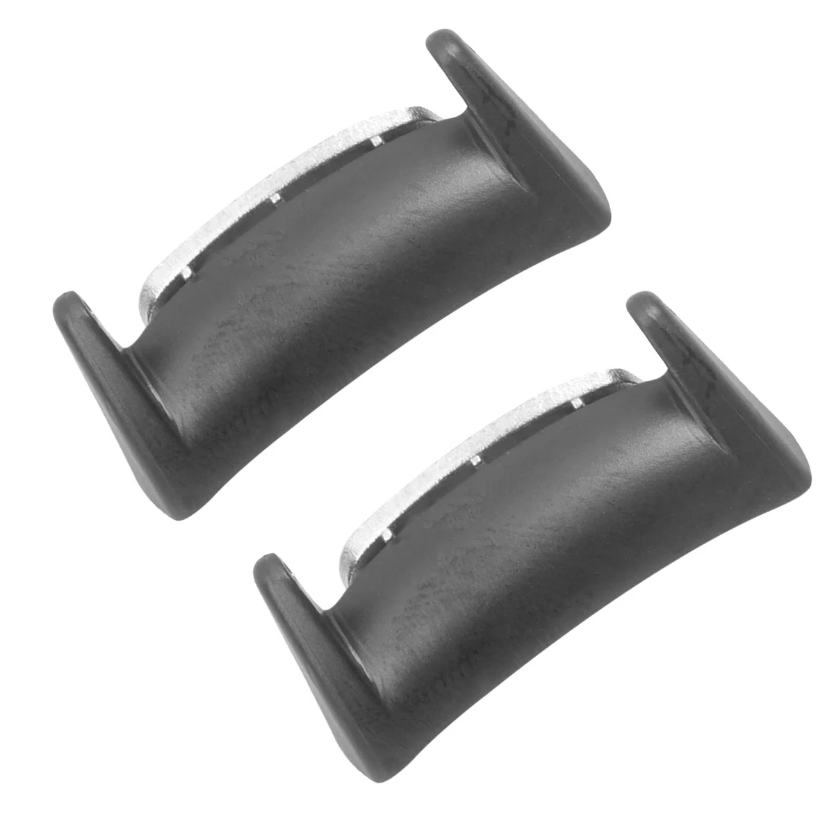 

2 Pcs Watch Strap Buckle Adapter Connector for Smart Band Stainless Steel Black