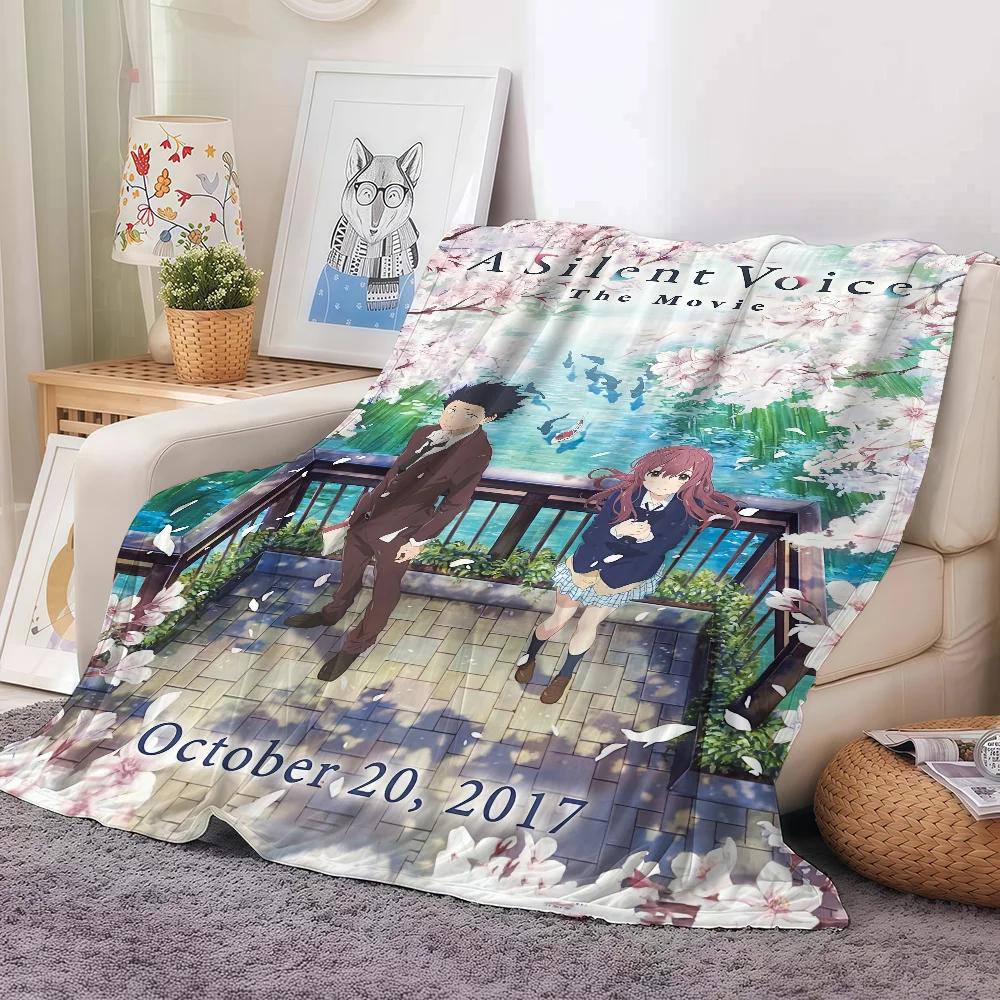 

ANIME A S-Silent V-Voice Blanket Warm And Soft Suitable For Bedroom Living Room Sofa Bed Office Travel Camping