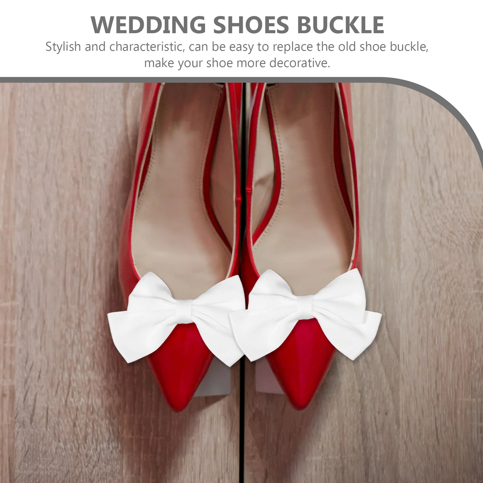 

2 Pcs Bow Shoe Buckle Bridal Shoes Accessories Hair Bows Clip for Fabric Decorative Clips