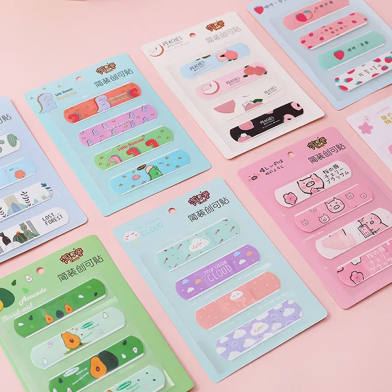 20 pz/lotto Kawaii Cartoon Animal Pattern Waterproof Band Aid emostasi bende adesive per bambini bende in gesso per ferite per bambini