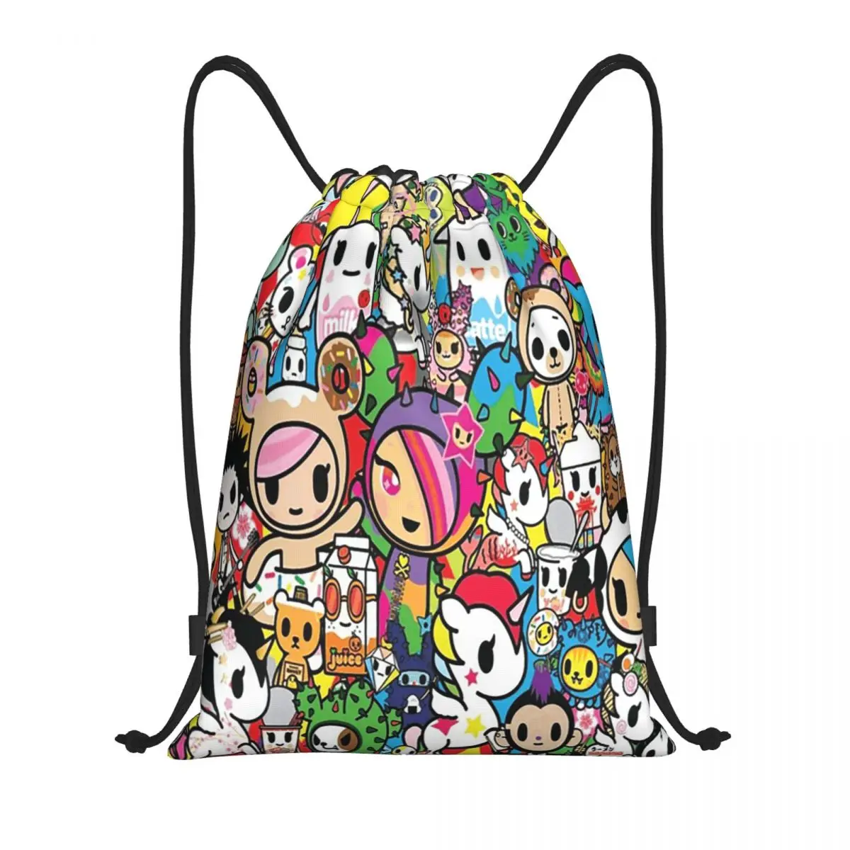 

Рюкзаки Tokidoki Kawaii Donutella Sandy Unicorno, модные сумки на шнурке, сумки для обуви, сумки для книг, сумки для мужчин и женщин, школьные сумки