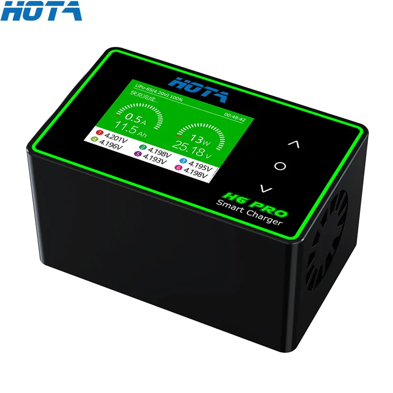 

HOTA H6 Pro Duo AC 200W DC 700W 26A Mini Battery Charger 1-6S Lipo NiMh Li-ion Ni-Cd Digital RC Balance Charger Discharger