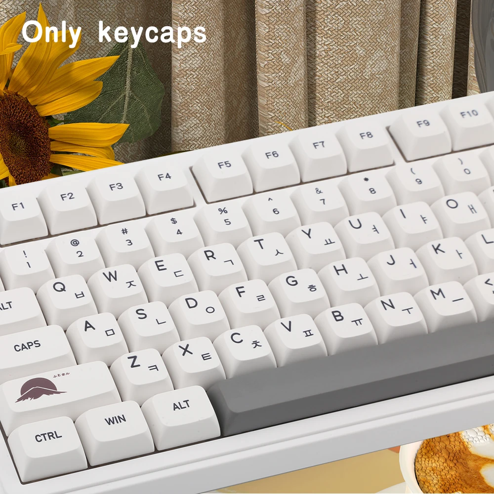 New XDA Keycap Korean PBT 131 Keycaps English keycaps For Cherry MX Switch 104/87/61 Mechanical Keyboard