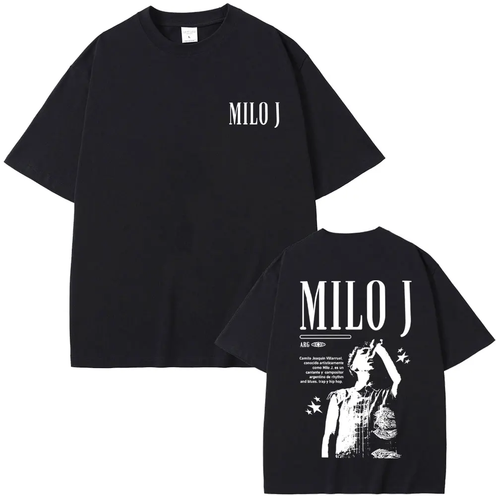 

Rapper Milo J Graphic T-shirt Men Women Hip Hop Fashion Pop Music T Shirt Men's Cotton Vintage Oversized Short Sleeve T-shirts