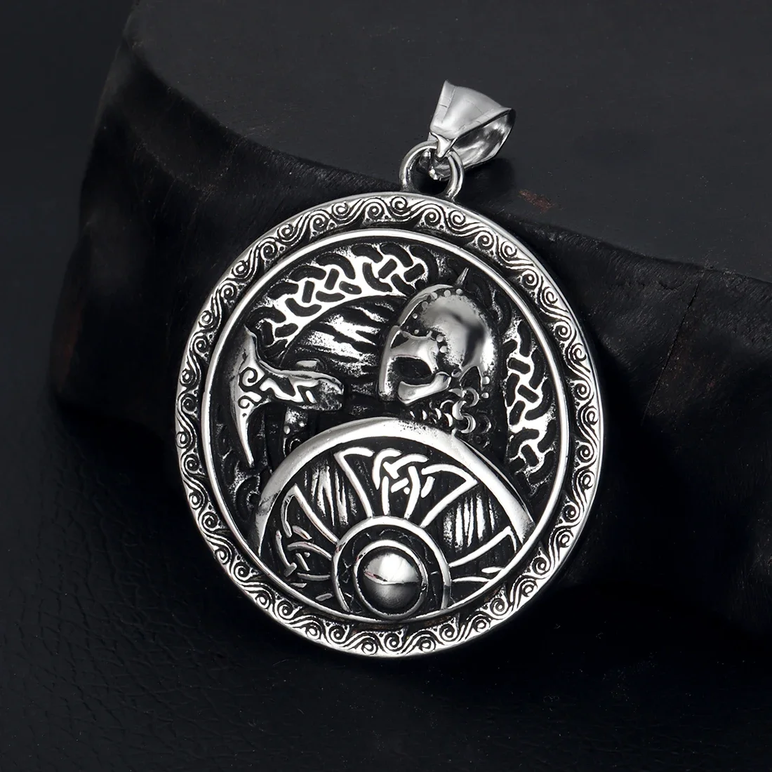 Stainless Steel Viking Norse Pendant for Necklace DIY Accessories Jewelry Making Findings Men Charm Supplies Punk Axe