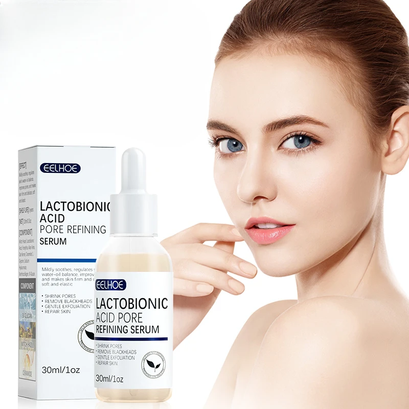 

Lactobionic Acid Shrink Pores Facial Serum Firm Repair Face Pores Essence Moisturizing Liquid Beauty Korean Cosmetics Skin Care