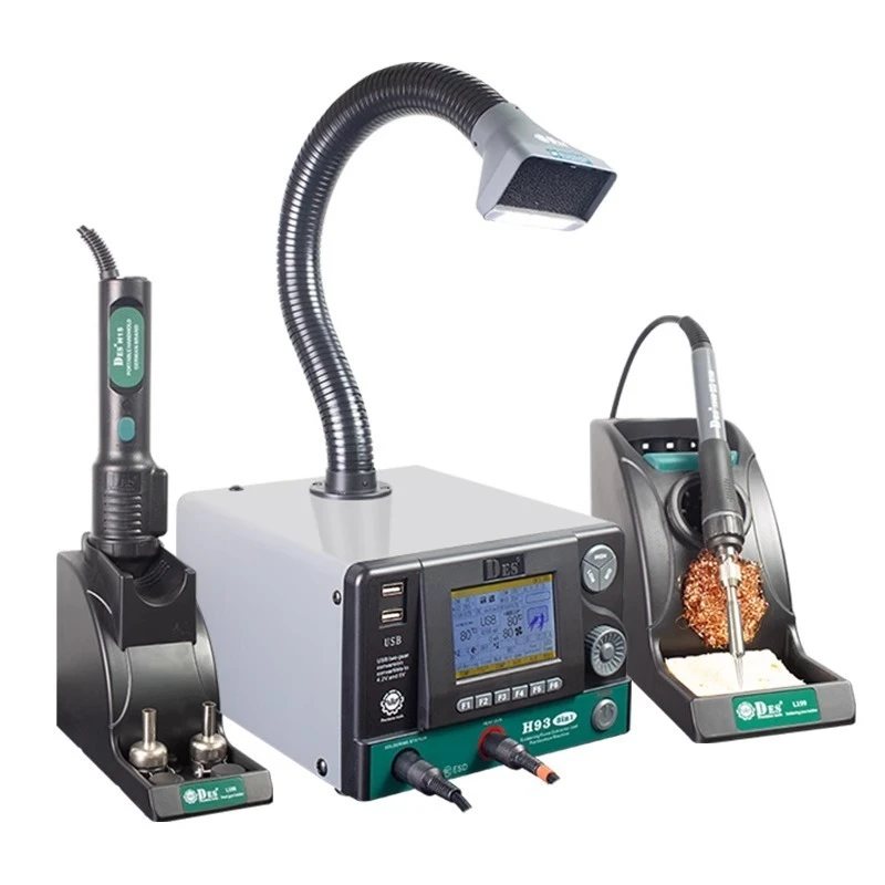H93B Hot Air Gun Constant Temperature Adjustable Temperature Intelligent High-frequency Soldering Iron Soldering Station