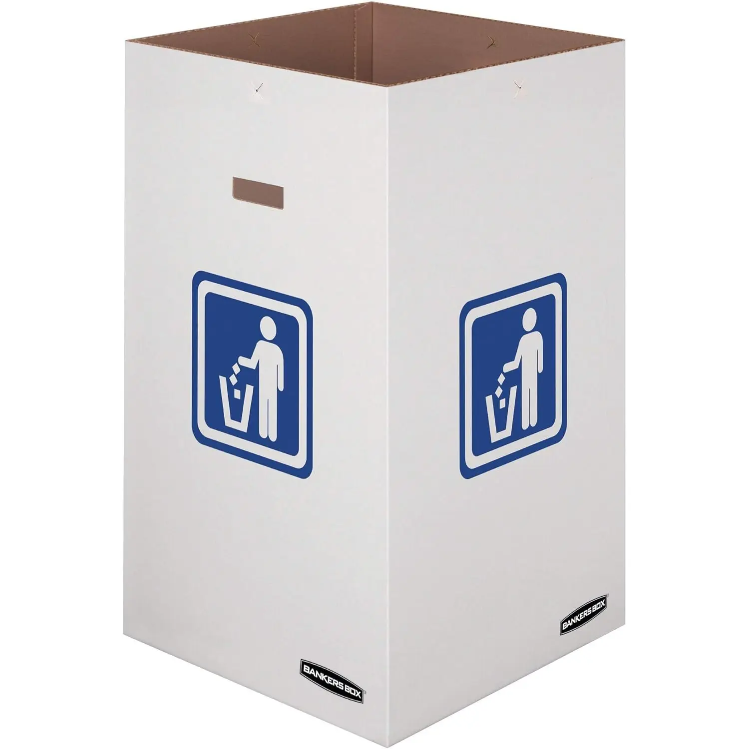 

10 Pack 42 Gallon Corrugated Cardboard Trash and Recycling Containers