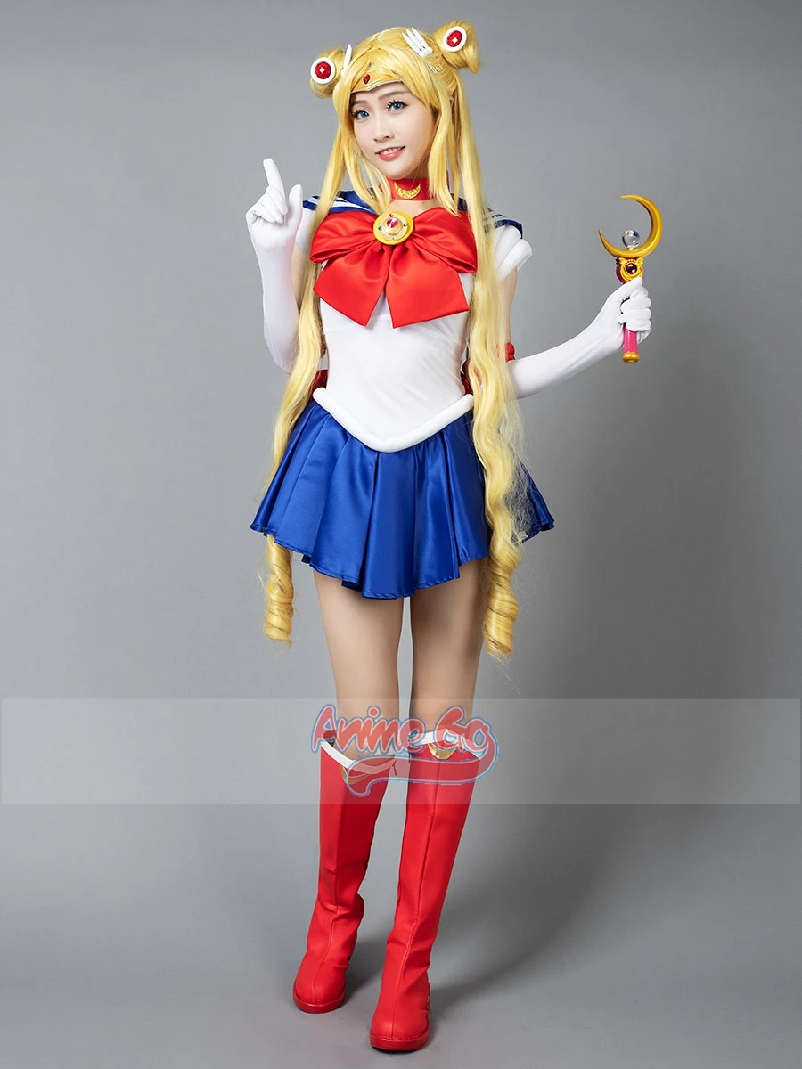 Anime Sailor Tsukino Usagi Serena Cosplay Kostuum Jurk Kids Volwassenen Uniform Mp000139