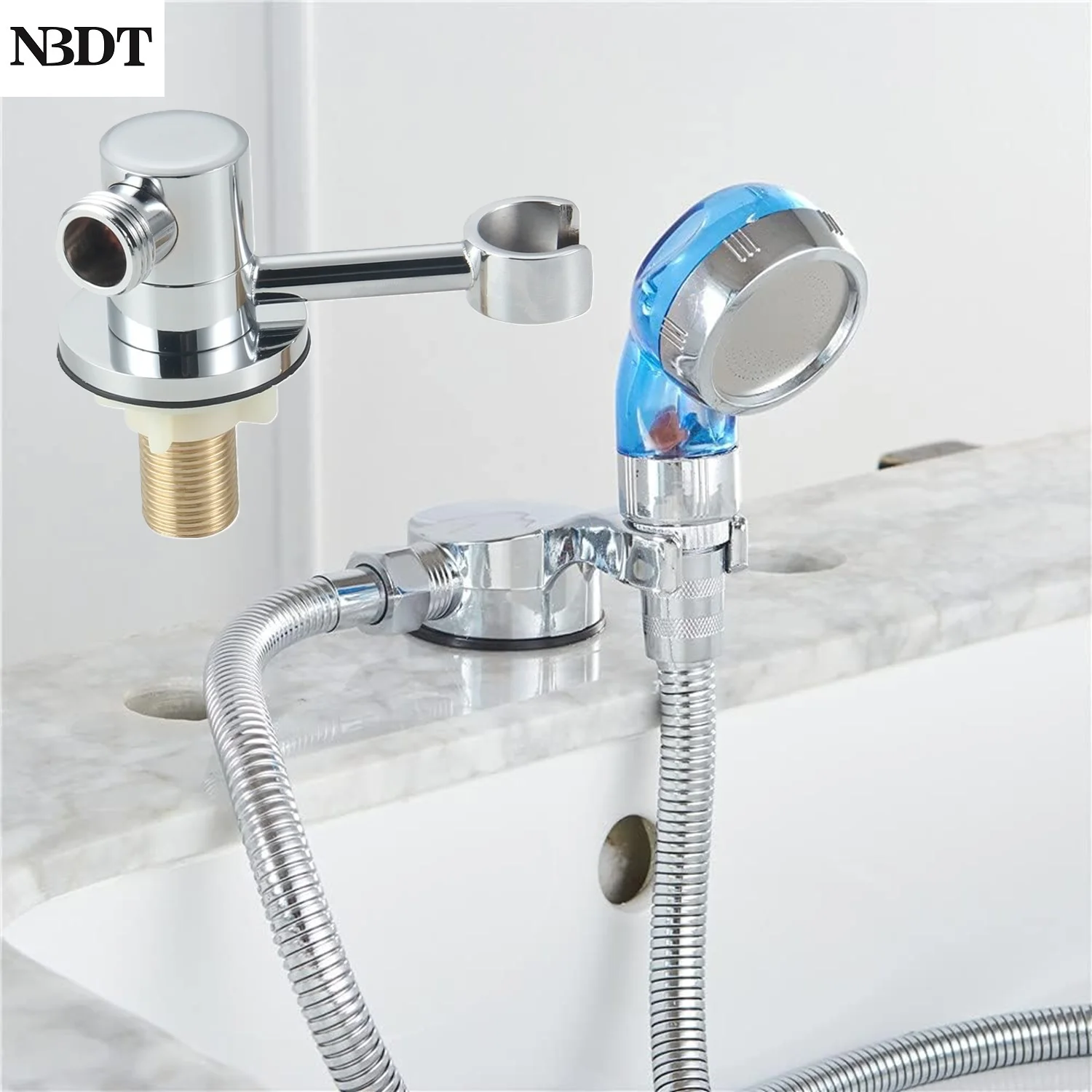 Brass Plastic Shampoo Bowl Sprayer Holder Bracket Stand Replacement