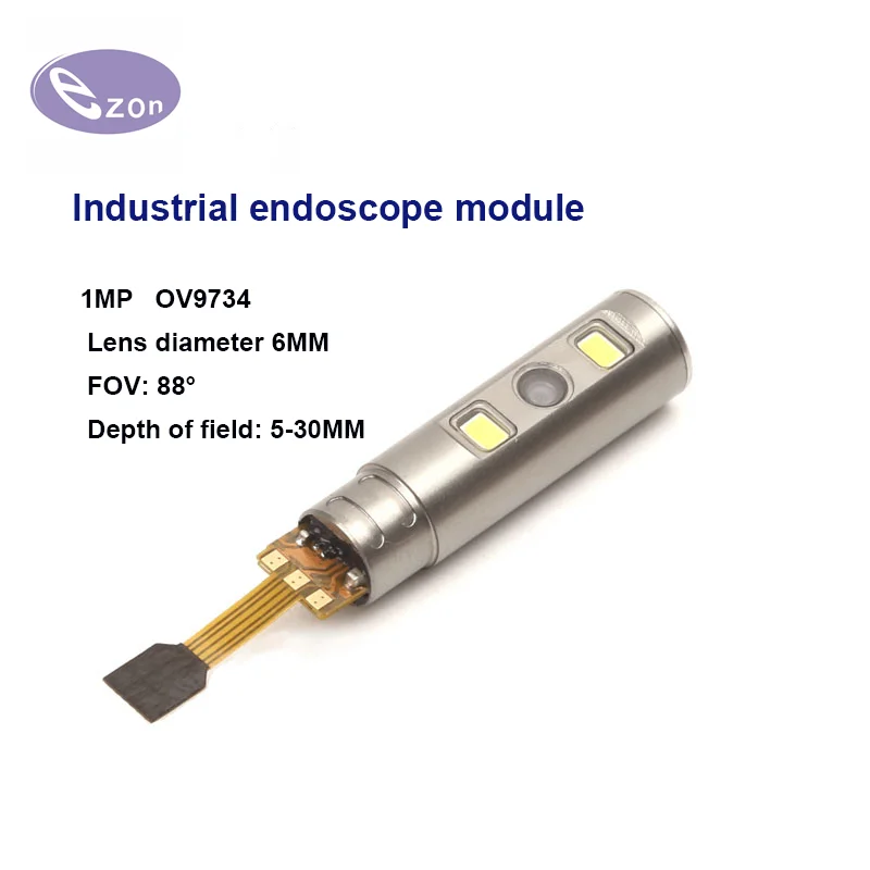 1MP diameter 6mm 5mm USB FOV88゜ side view endoscope module  EZ-EN60SV-RT