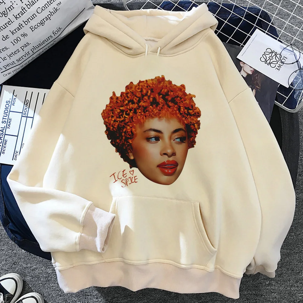 

Толстовка с капюшоном Ice Spice из комиксов Y2K, одежда из мягкой ткани для подростков, уличная одежда, каваи, женские толстовки, пуловер, элегантный пуловер Y2K