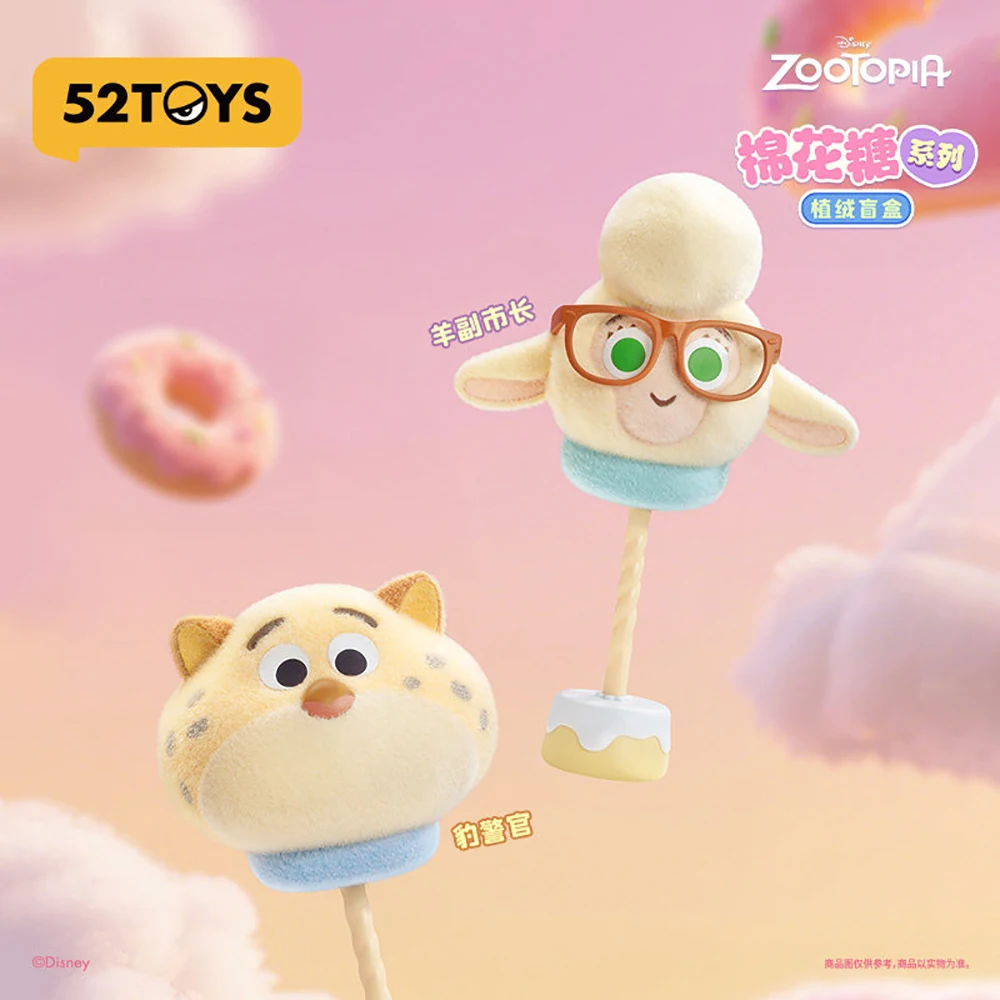 Nowe 52TOYS Oryginalne Figurki Zootopia Blind Box Seria Marshmallow Kreskówka Anime Wysokiej Jakości Personalizowane Praktyczne Modele Zabawki Prezent
