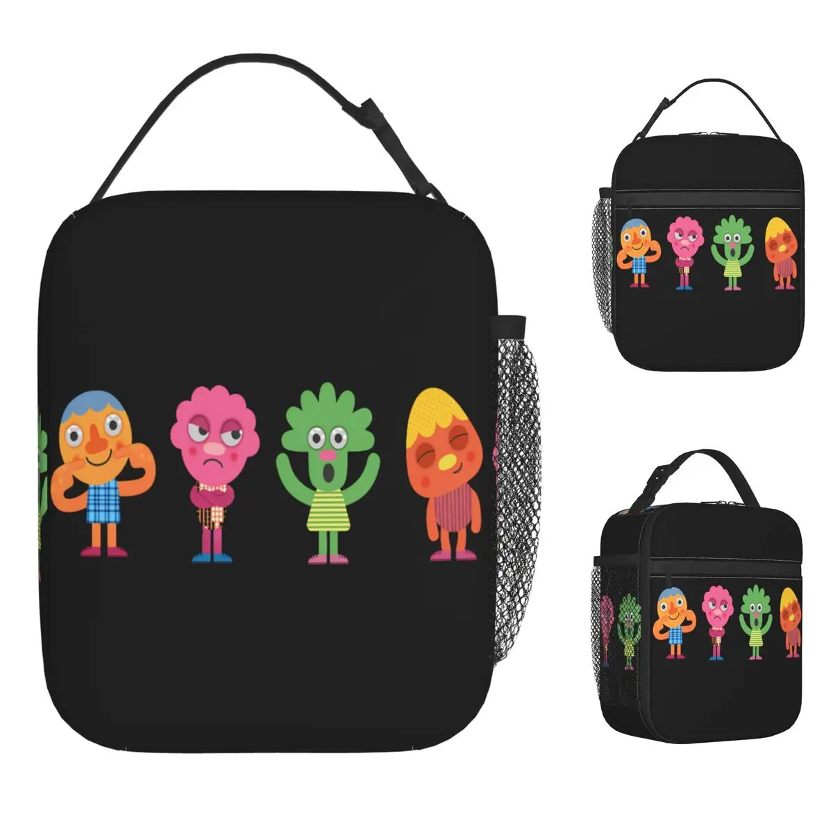Noodle & Pals Micro Lunchtasche, super einfache Vintage-Lunchbox, Büro, tragbare Thermo-Lunchtaschen für Frauen, Oxford-Kühltasche