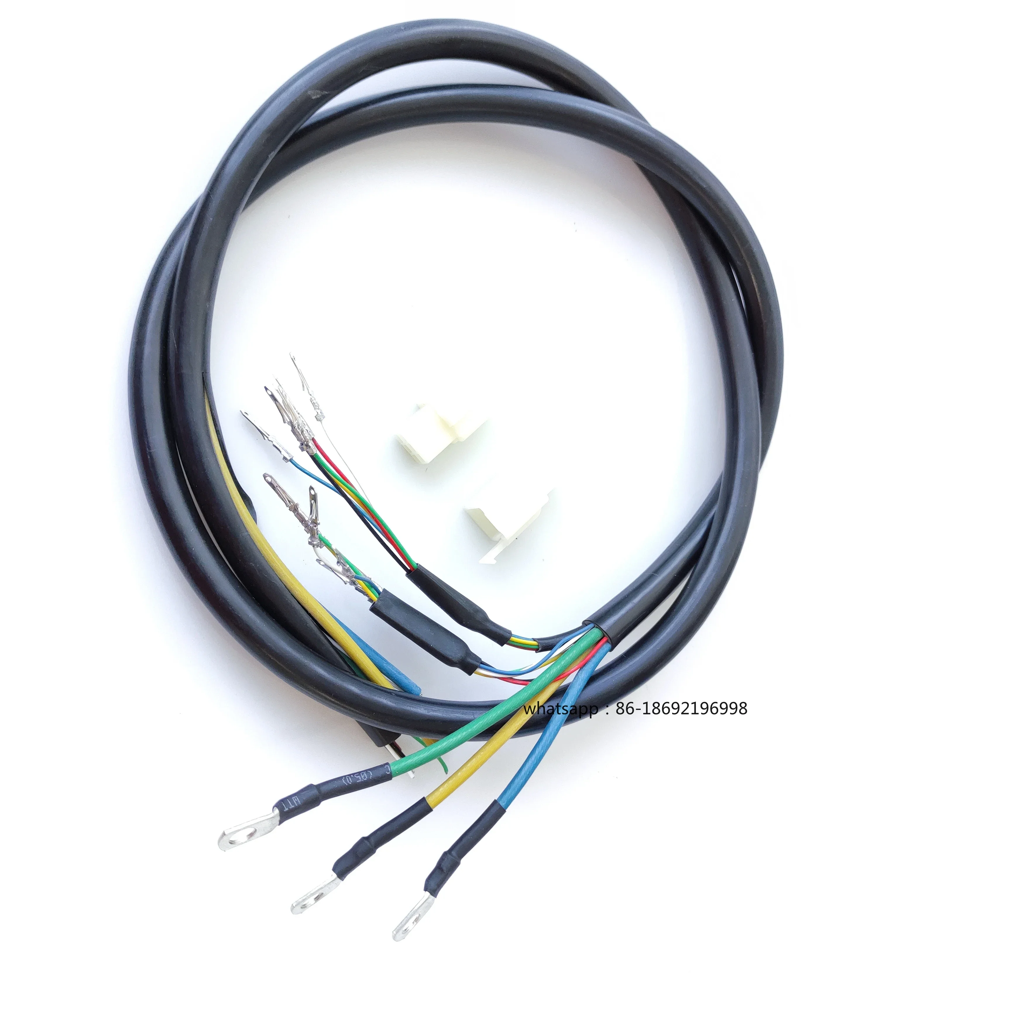 

9 AWG Motor Cable Wire for 3000W E-bike With 6mm Square Section 3xPhrase Wire +6x2 Dual Hall Sensor Wire High Quality Cable