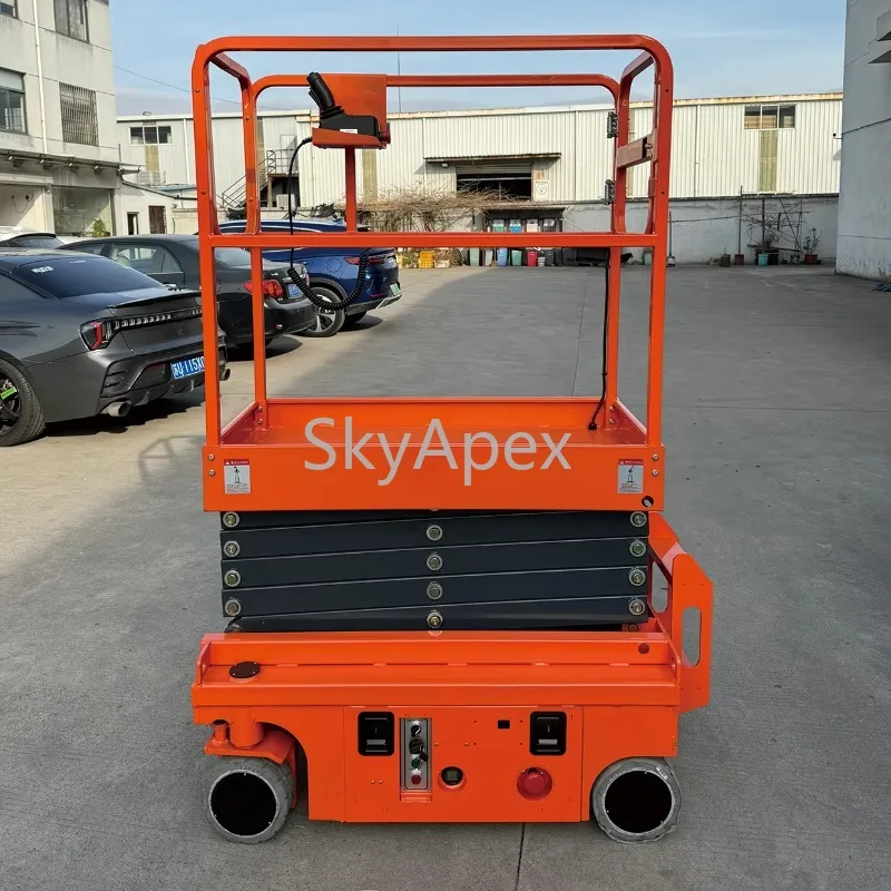 New High Quality  Intelligent Mini Electric  Scissor  Lift Smart Scissor Car Easy  Simple To Handle 4m 6m Load Capacity 300kg CE