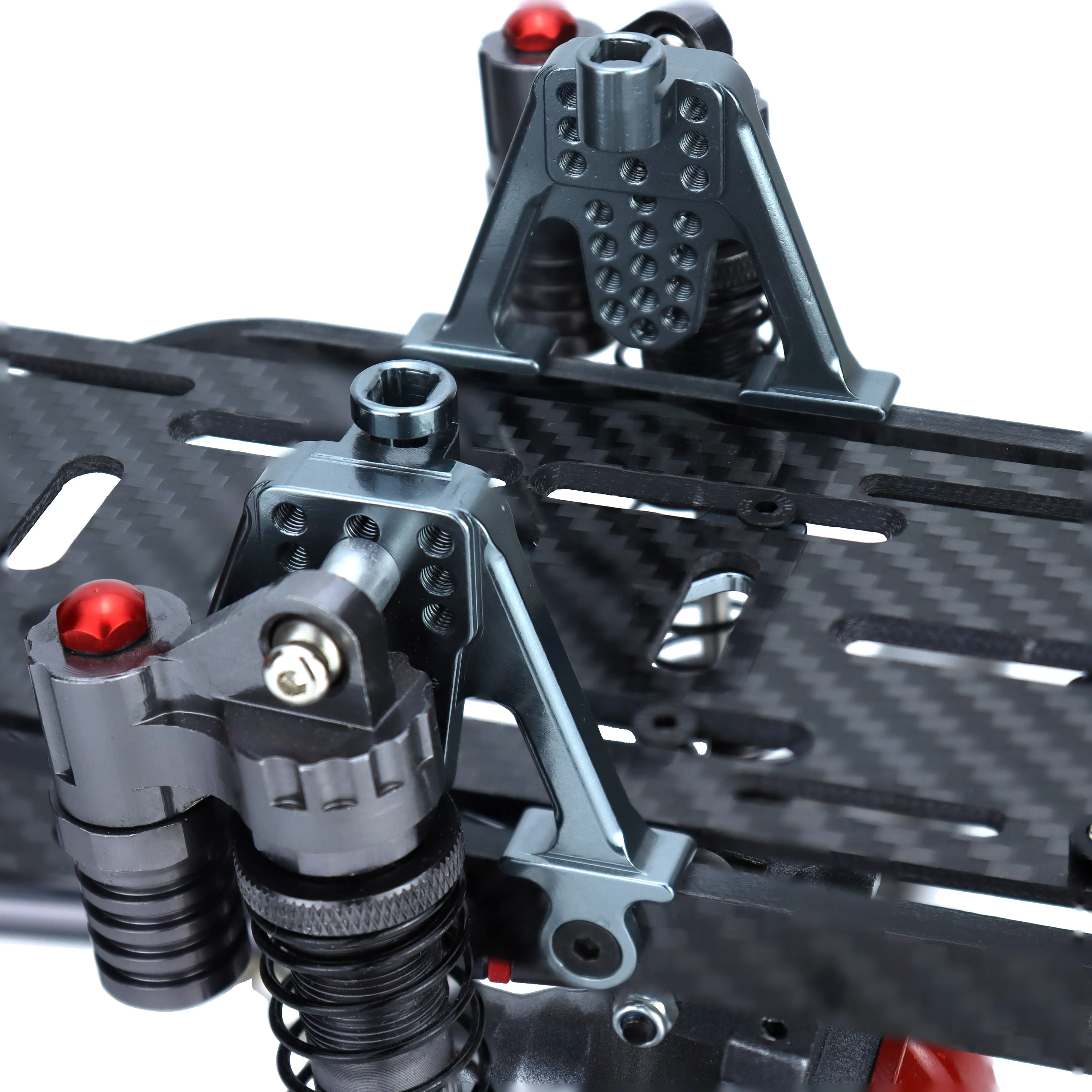 SCX10 Front & Rear Shock Absorbers Shock Towers Mounting Post LIFT Shocks for 1/10 RC Crawler Axial SCX10 Upgrade Parts