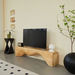 Support de télévision nordique pour salon, affichage de cloisons en bois simples, armoire de télévision, stockage minimal, fournitures de meubles