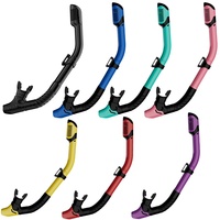 XIAOTREE Dry Snorkel Tube Easy Breath Scuba Diving Splash Guard Top Valve Swimming Underwater Equipment For Adults Kids Youth