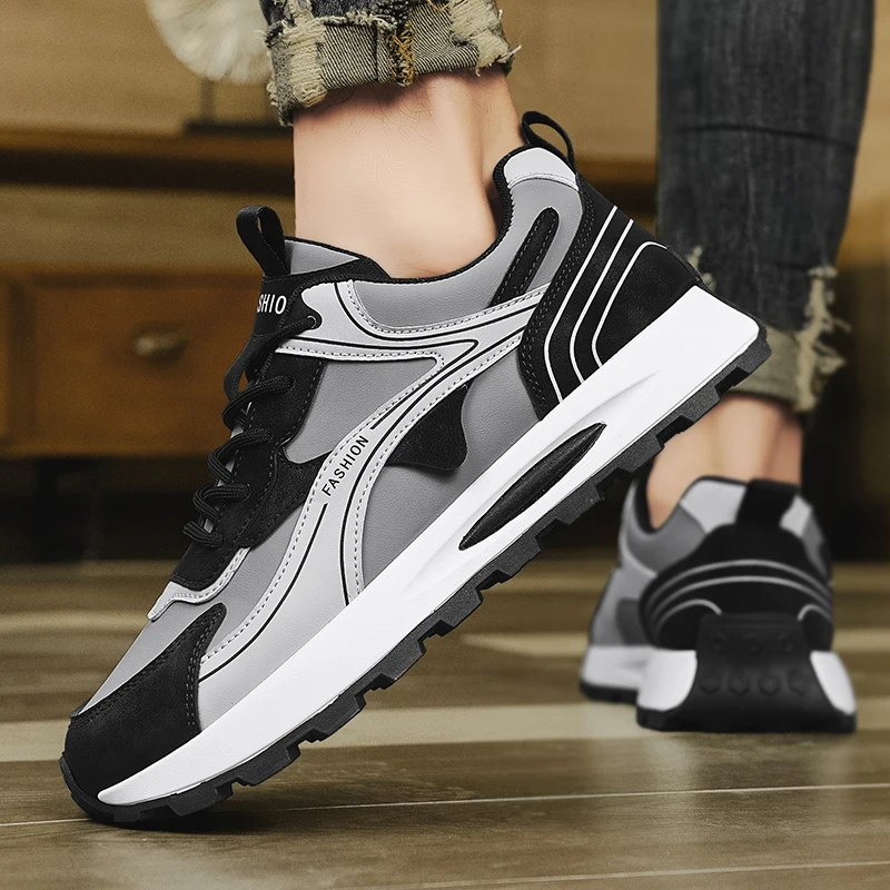 รองเท้าวิ่งชายกลางแจ้งรองเท้า Breathable รองเท้าผ้าใบลําลองน้ําหนักเบาเดิน Jogging กีฬารองเท้า Anti SLIP รองเท้ากีฬารองเท้าทํางาน