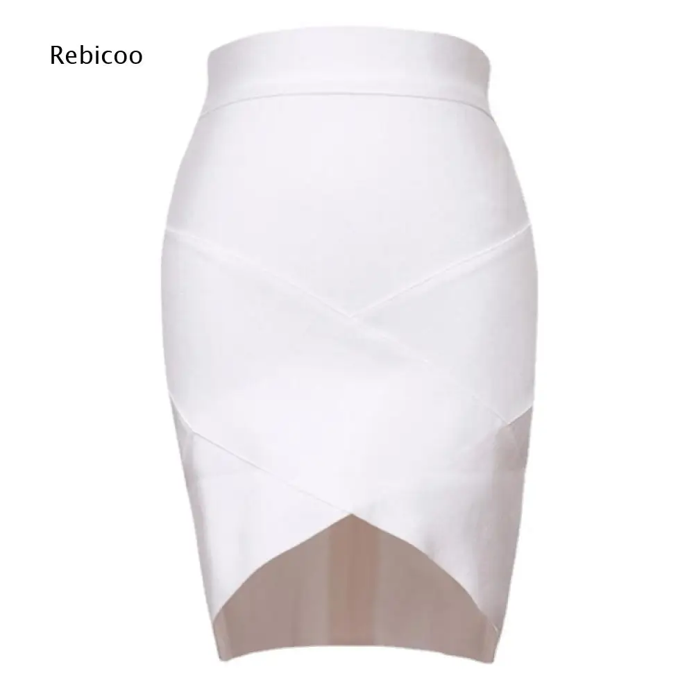 Asymmetrical Hem Cross Over Short Skirt For Women High Waist Wrap Front Solid Bodycon Mini Skirt For Cool Casual Style