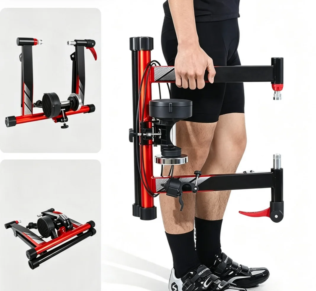 Mountain Biking For Fitness - 6-versnellings magnetische fietstrainer met draadbediening voor
