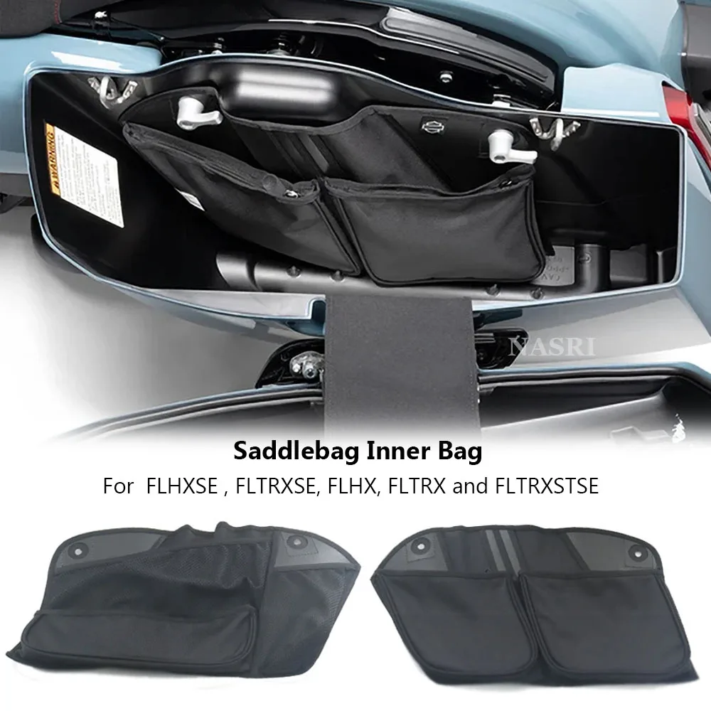 

Motorcycle Accessories Saddlebags Inner Wall Organizer Storage Bag Kit For Harley 2023 CVO Road Glide FLTRXSE Street Glide FLHXS