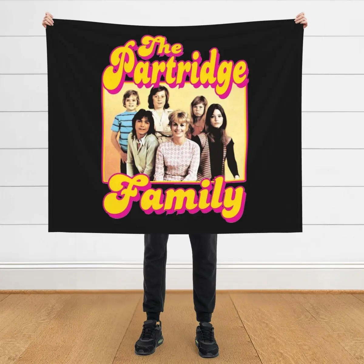 

The Partridge Family Classic Throw Blanket Plaid on the sofa Decoratives Warm Blankets