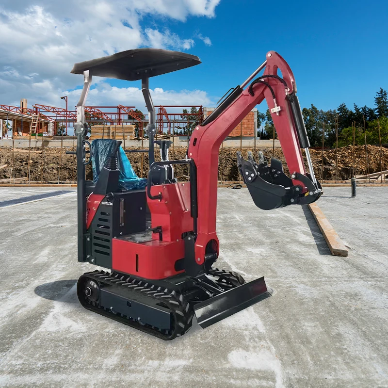 

"Customized Sale Hydraulic Mini Excavator 1.2 Ton Project Digging Machinery Euro 5 Diesel Engine 1000 KGMini Digger Luxury Cabi