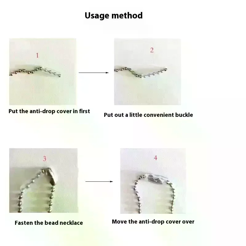 10/20/50/100PCS High Quality Pendant Bead Chain Anti-lost Cover Creative Pearl Chain Anti-drop Protective Cover DIY Accessories