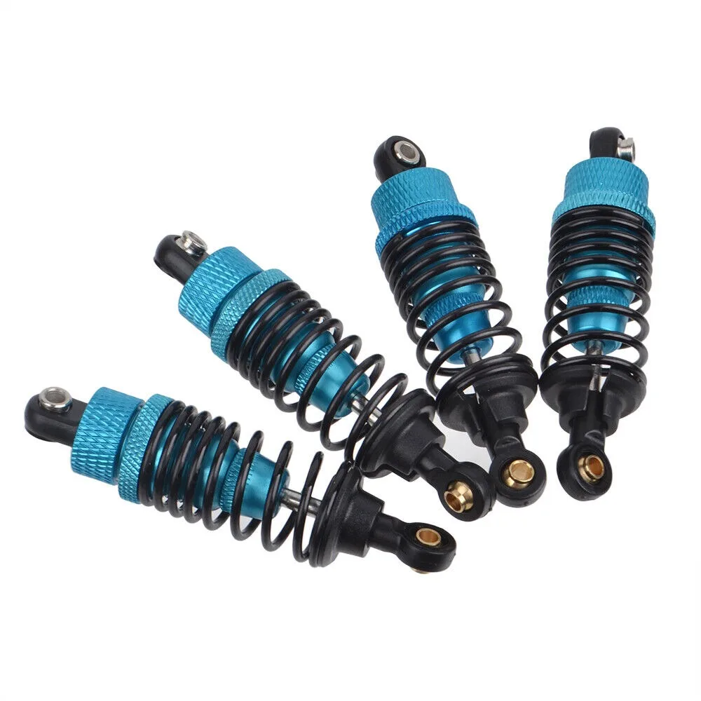 4pcs Aluminum Oil Shock Absorbers Suitable  for Tamiya 1/10 WR02/GF-01/WR-02CB (Comical Hornet)