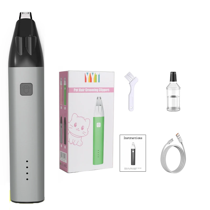 USB carregamento elétrico LED aparador para pet, grooming lâmpada, rosto, pé, orelha, quadril, cabelo, pata Shaver