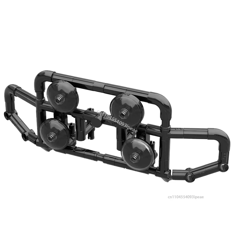 MOC سحب الثور بار قضيب القطر أضواء وصلة طوي جاك اللبنات للمدافع 42110 ترقية مقطورة لتقوم بها بنفسك الطوب لعبة أطفال هدية