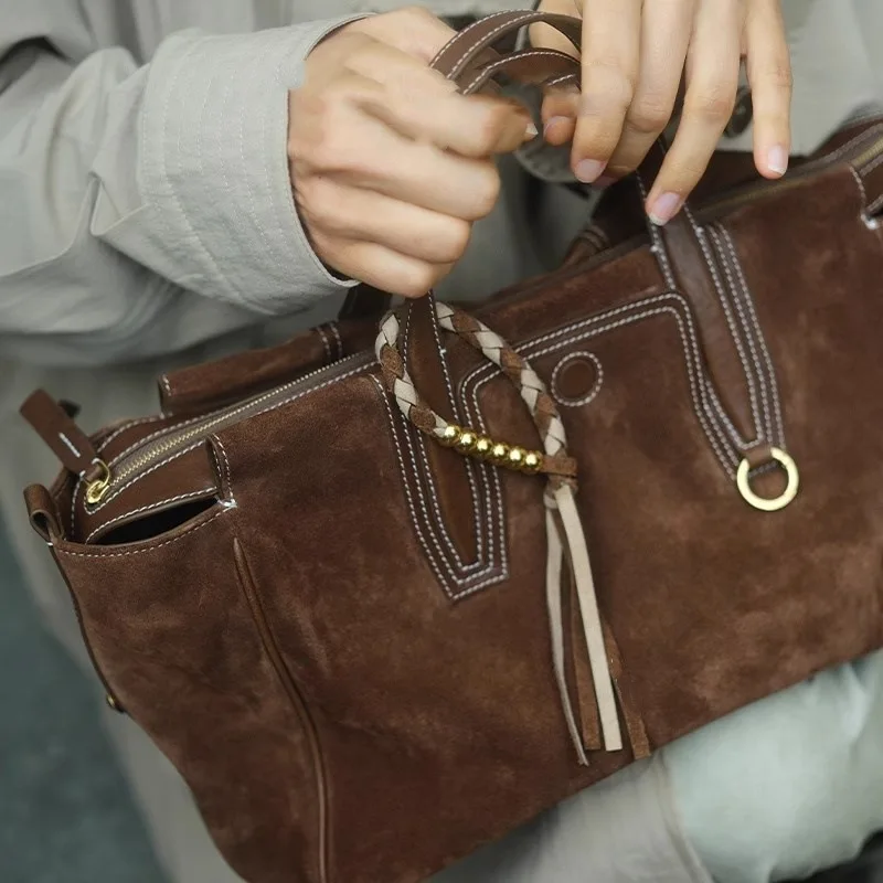 อุปกรณ์เสริมกระเป๋าเชือกสไตล์ฟรีสไตล์ซองมอนท์อุปกรณ์เสริมทอมือจี้พวงกุญแจวินเทจ