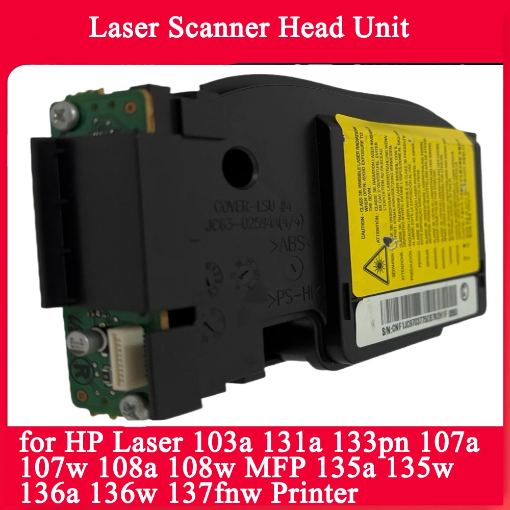 Unidad principal de escáner láser para HP Laser MFP 103a 131a 133pn 107a 107w 108a 108w 135a 135w 136a 136w Unidad láser Cabezal de escaneo láser