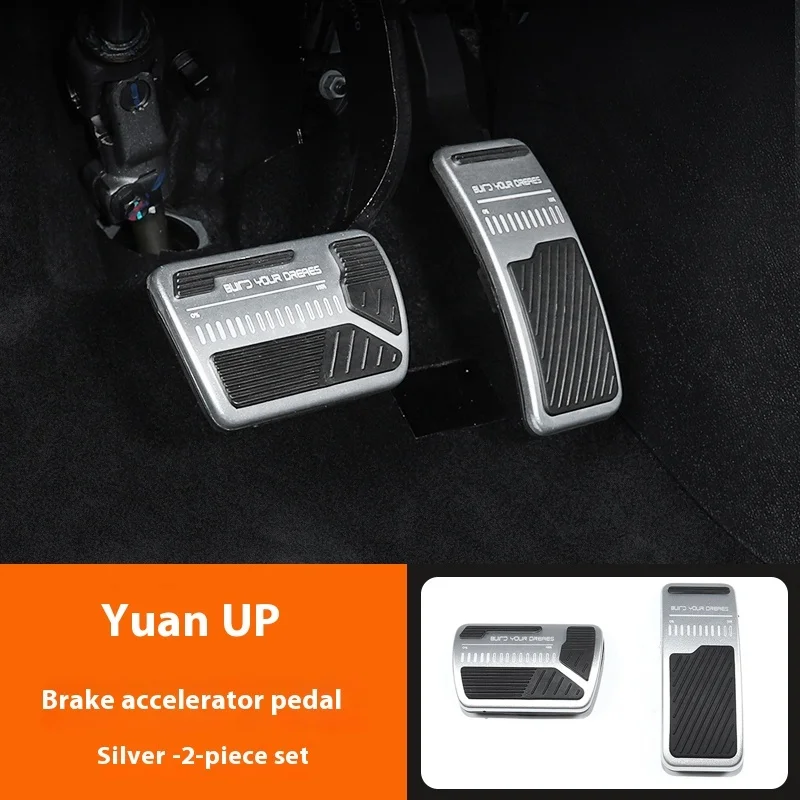 Para BYD Yuan UP, productos especiales antideslizantes para acelerador y Pedal de freno, modificación de Pedal de aleación de aluminio, accesorios para coche