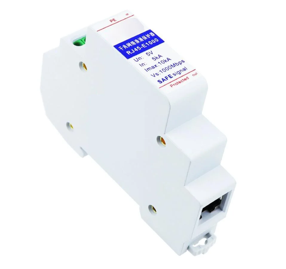 Gigabit Network POE Lightning Arrester High-Definition Surge Protector RJ45-E1000/POE