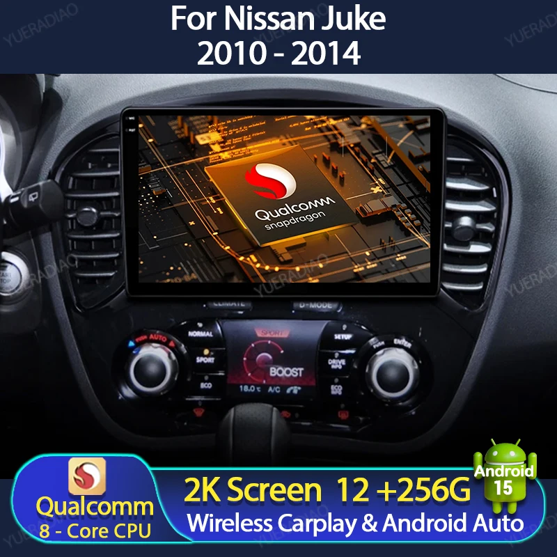 

Android 15 Car Radio For Nissan Juke YF15 2010 2011 2012 - 2014 QLED GPS NAVI Qualcomm BT Multimedia Video Player 2DIN 4G WIFI