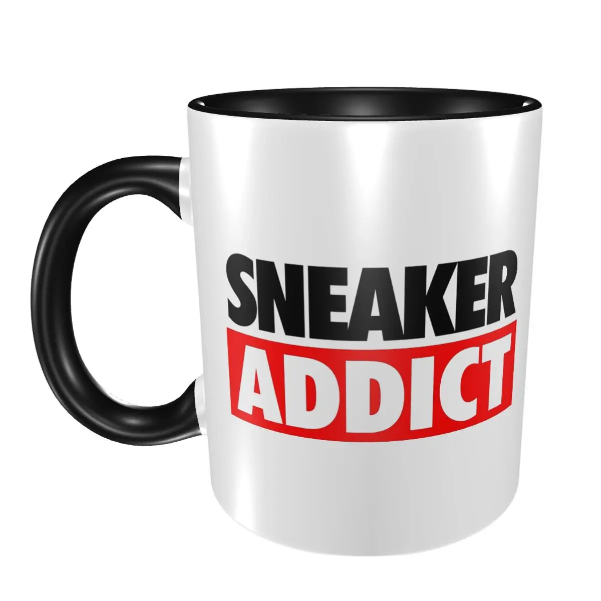 

Коробка для кроссовок Addict, кумедная кружка, забавные керамические кофейные чашки, чайные кружки, чашка для молока, посуда для напитков, подарок для друзей