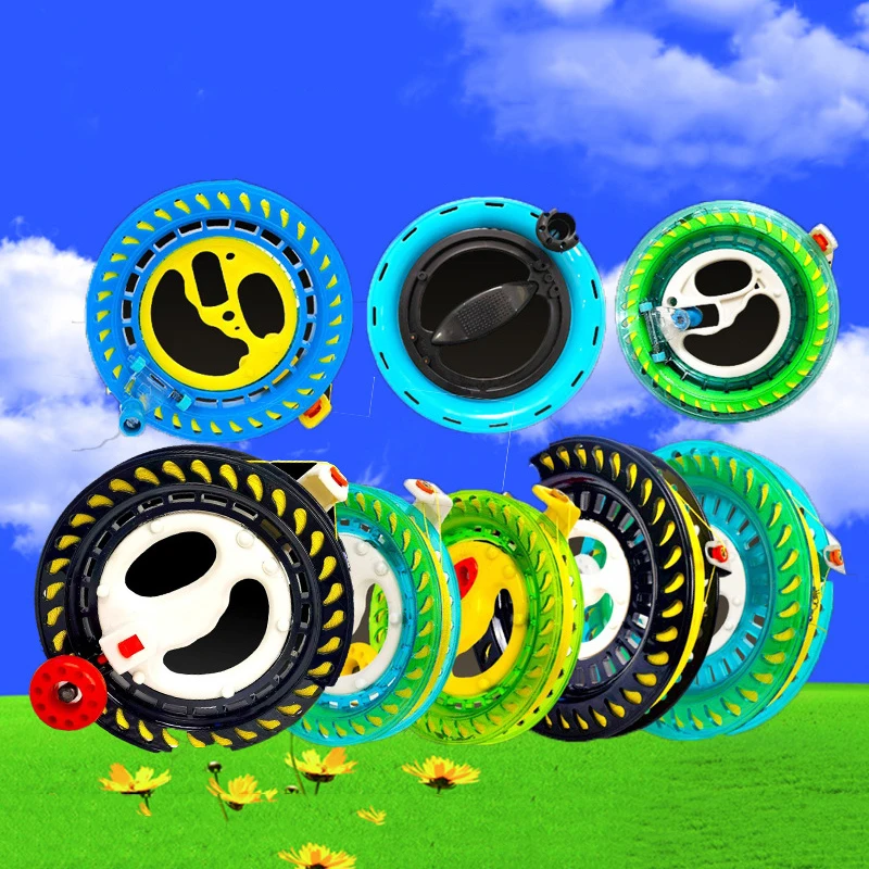 High-Quality Kite String Winder with Fire Wheel, Outdoor Round Grip, 100-400M Twisted String Line for Flying Fun