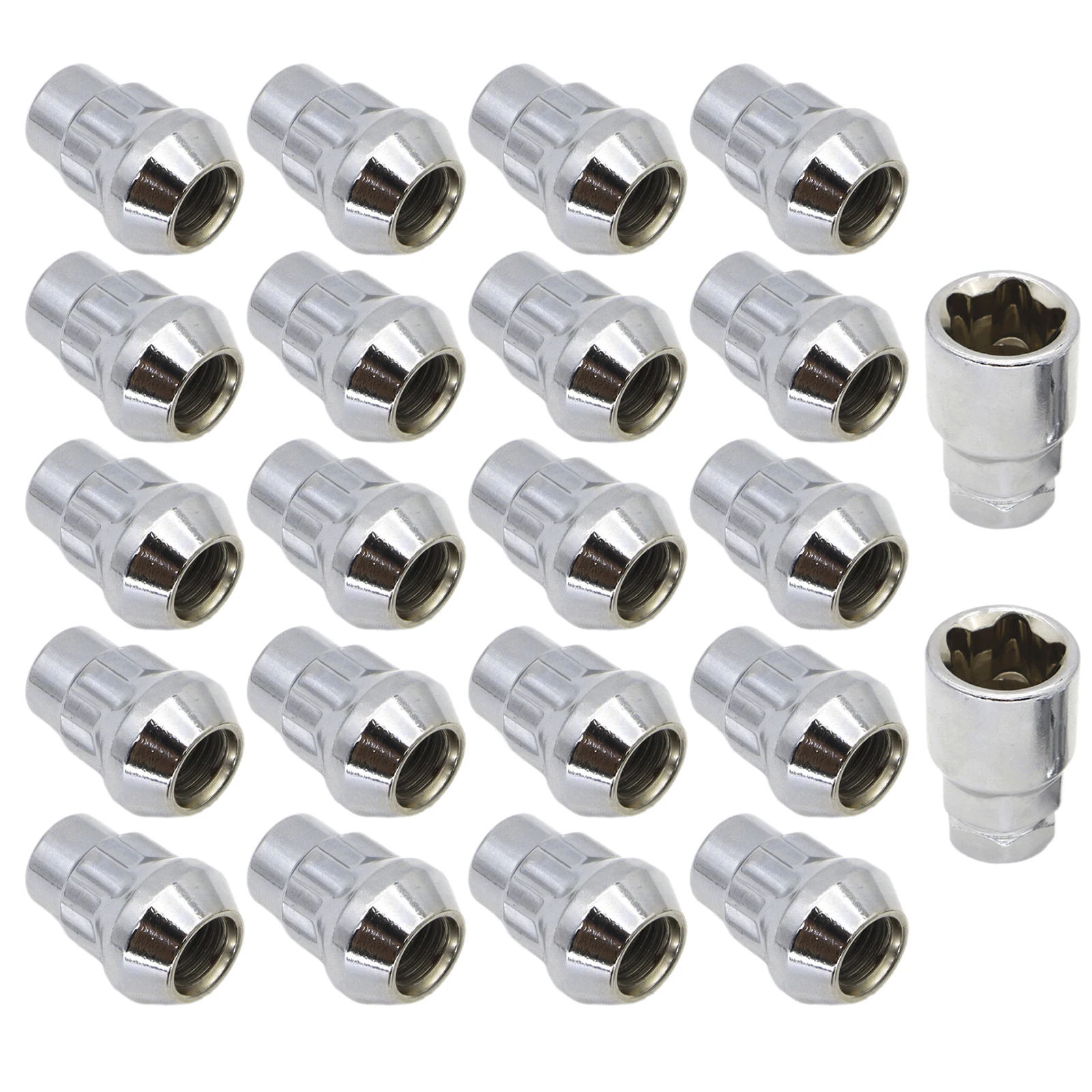 

20 гаек с фиксатором колес автомобиля, болты, шпильки ступицы M12x1,5 для Ford Fiesta Focus Mondeo Kuga Grand C-Max B-Max Escort Ranger Transit