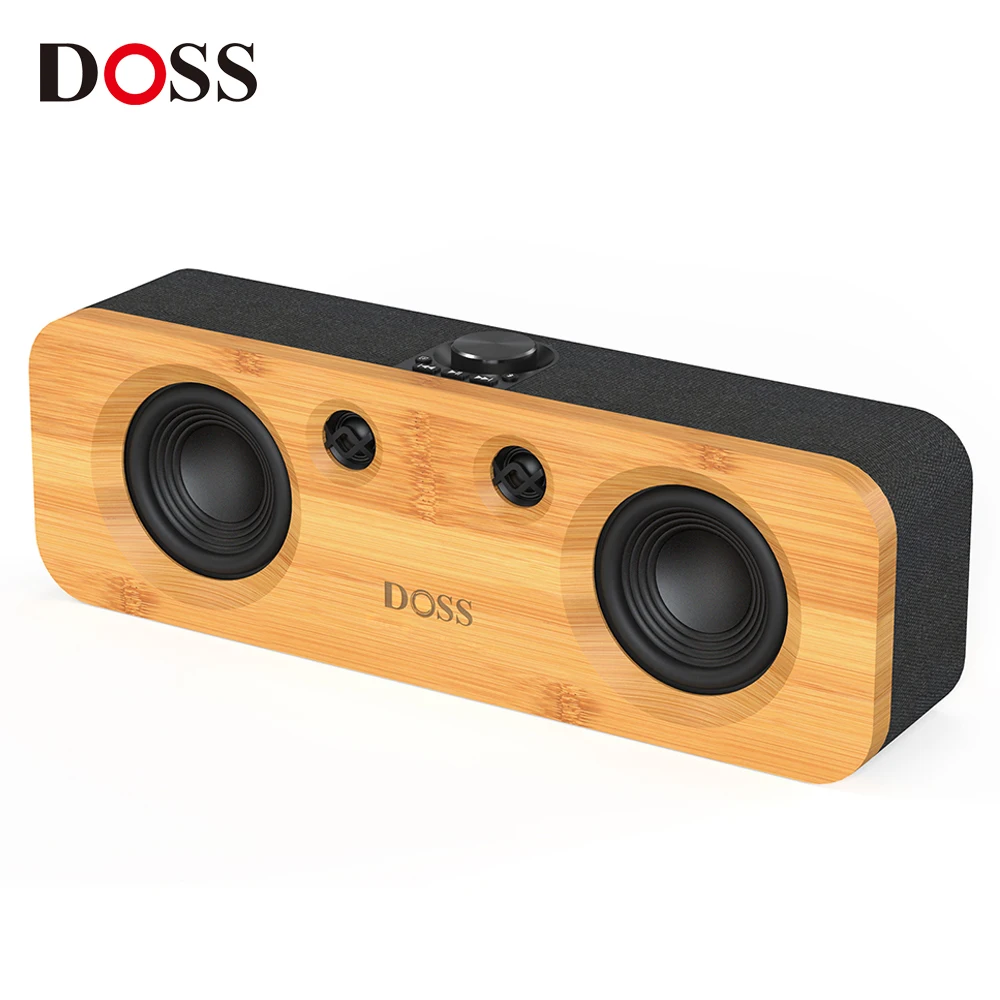 DOSS Home Bluetooth Speaker Powerful 50W Stereo Bass Subwoofer Sound 35H Playtime Wireless Speaker for Record Player Computer TV