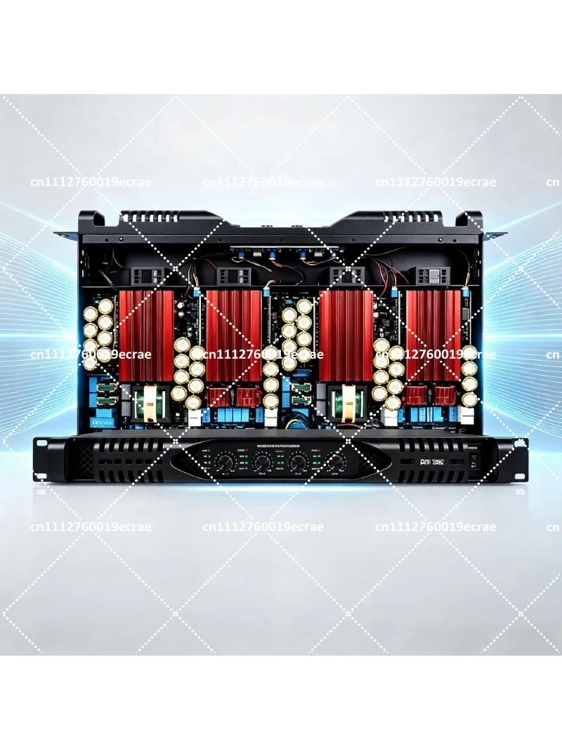 1300W 1U Digital Class Quad-Channel High Power Pure Post-Stage Professional Audio Amplifier for Stage Performance