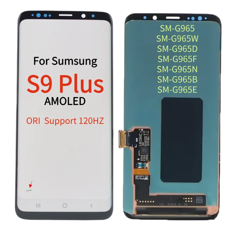 ORI Super AMOLED Display Touch Screen For Samsung S9 Plus LCD SM-G965 G965U G965B/DS Lcd Display Screen Defect S9+ LCD