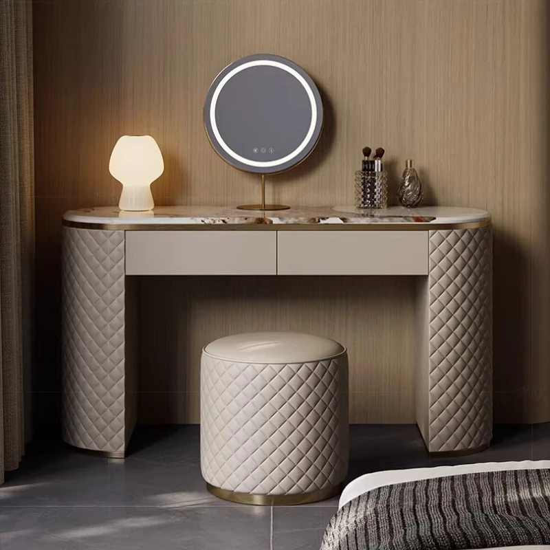 

Современный туалетный столик для спальни с зеркалом, стулом и шкафчиком, роскошный органайзер, деревянная мебель для гостиной Penteadeira