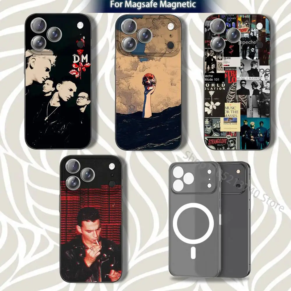 

Cool D-Depeche MODE Band Phone Case For iPhone 15,12,11,14,13,17,16,Plus,Air,Pro,Max,E,Mini for Magsafe Magnetic Frosted Grey