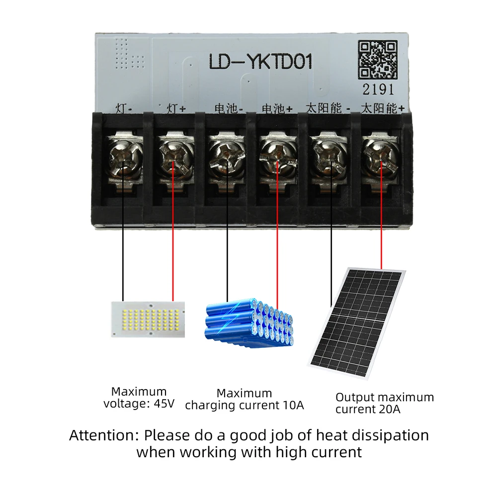 DC 3-24V Solar Street Light Controller Solar Charging Light Remote Control Timer LED Fully Automatic Drive Control Circuit Board